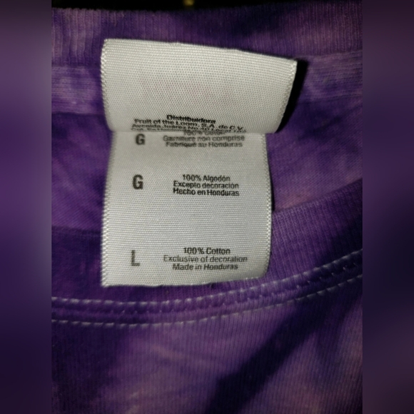 EUC Vtg Tie Dye Size Large Purple Harley Davidson Biker Motorcycle - Picture 6 of 6